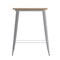 Flash Furniture 31.5 SQ Bar Top Table Brown Poly Top/Silver Frame JJ-T14619H-80-BRSL-GG - alternate 10